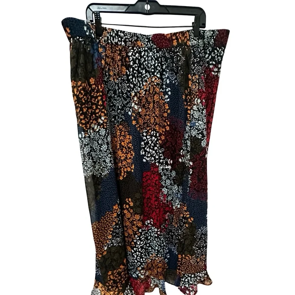 Maurices Patchwork Maxi Skirt - Boho Floral Multicolour XXL - Picture 11 of 16
